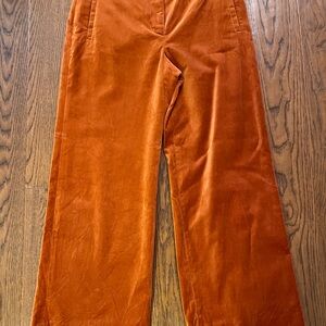 Little Moon Burnt‎ Orange Velvet Trousers